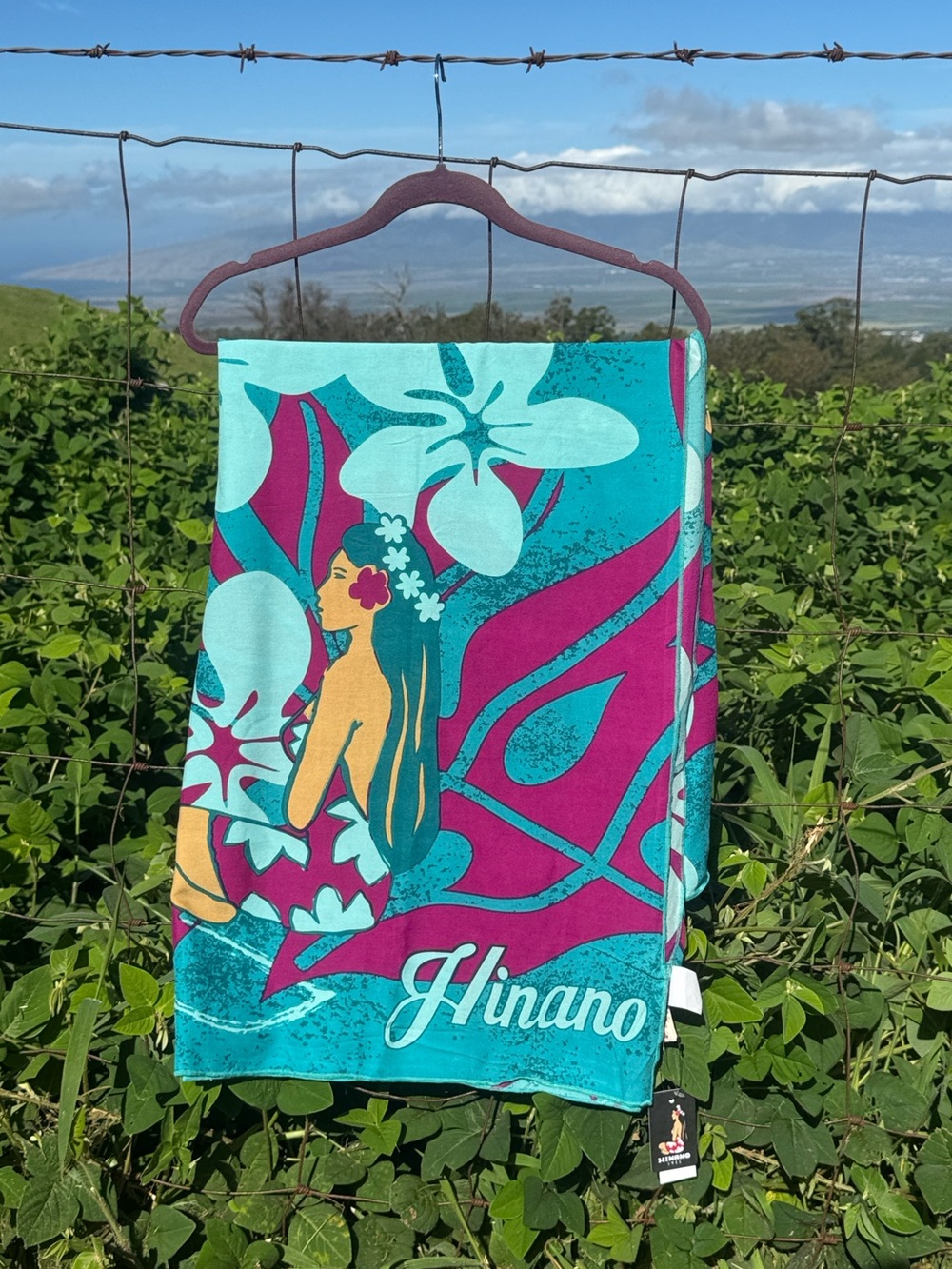 Hinano Tahiti Pareo Beach Swim Suit Swimwear Cover Up Sarong Wrap 70"x42" NWT